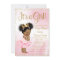 Pink Gold African American Princess Baby Shower