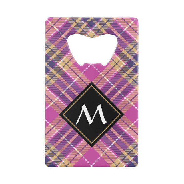 Pink, Gold and Blue Tartan (Front)