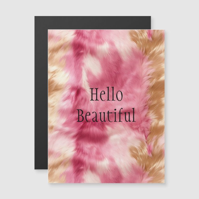 Pink Gold Animal Fur (Front/Back)