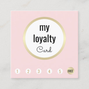 Pink Gold Beauty Salon Customer Loyalty 6 Punch