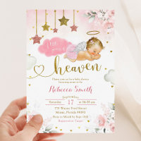 Pink Gold Blonde Baby Angel Baby Shower