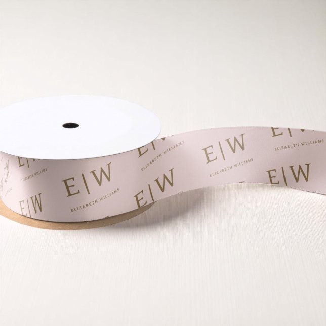 Pink Gold Branded Business Company Packaging Satin Ribbon (Creator Uploaded)