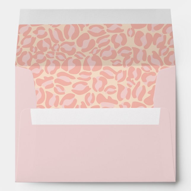 Pink Gold Business Holiday Christmas Envelope (Back (Bottom))