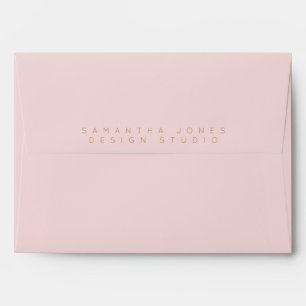 Pink Gold Business Holiday Christmas Envelope