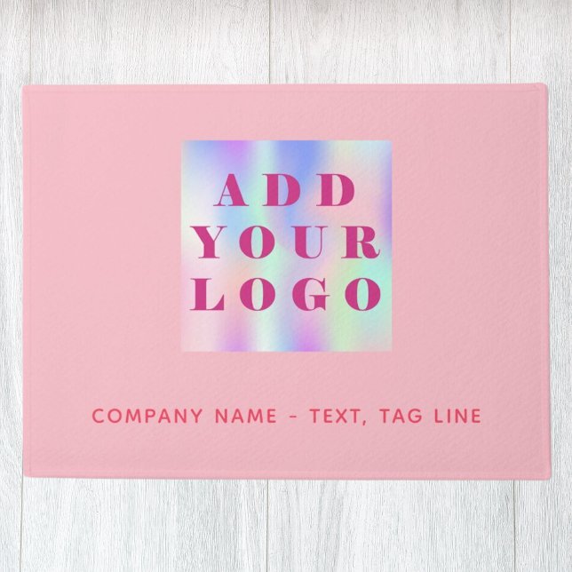 Pink gold business logo doormat (Creator Uploaded)