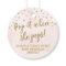 Pink Gold Champagne Tags, Pop it when she pops