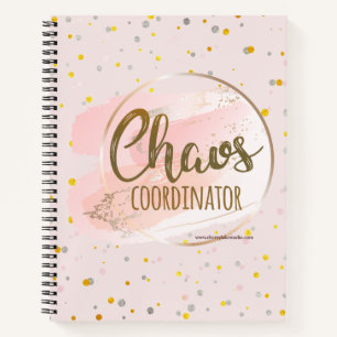 Pink & Gold Chaos Coordinator Notebook