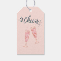 Pink gold cheers champagne