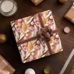 Pink Gold Christmas Pattern#22 ID1009 Wrapping Paper<br><div class="desc">If you are wondering what colour combinations to pick for your Christmas decor and gift wrap supplies this year, I've created collections of coordinating patterns to make life just a bit easier. This eye-catching watercolor design features foliage arrangements with berries and Christmas ornaments in soft blush pink, champagne and gold....</div>