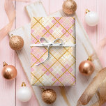 Pink Gold Christmas Pattern#28 ID1009 Wrapping Paper<br><div class="desc">If you are wondering what colour combinations to pick for your Christmas decor and gift wrap supplies this year, I've created collections of coordinating patterns to make life just a bit easier. This textured-effect, diamond geometric design, with a glitter and grunge look, is shown here in a soft pink and...</div>