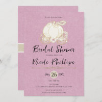 Pink Gold Cinderella Carriage Bridal Shower 