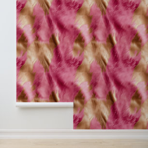 Pink Gold Cowgirl Cowhide Wallpaper
