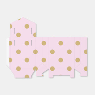 Pink & Gold Dots Royal Crown Party Favour Boxes