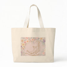 Pink Gold Elegant Cradle Baby Tote Bag