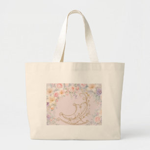 Pink Gold Elegant Cradle Baby Tote Bag