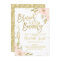 Pink Gold Floral Brunch Bridal Shower Invitation