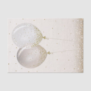 Pink Gold Glitter Party Balloons Sparkly Tissue Paper