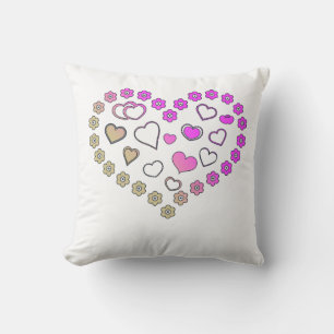 Pink & Gold Gradient Clip Art Cushion