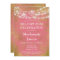Pink Gold Lights Birthday Party Invitation Adult