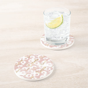 Pink Gold Love XO Coaster