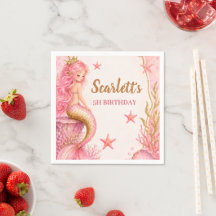 Pink & Gold Mermaid Birthday