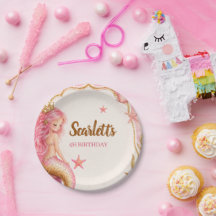 Pink & Gold Mermaid Birthday