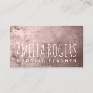 Pink Gold Paint Metallic Business Card