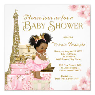 afro princess baby shower invitations  zazzle.co.nz