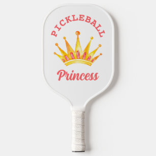 Pink Gold Pickleball Princess Crown Pickleball Paddle