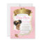 Pink Gold Princess Baby Shower Invitations