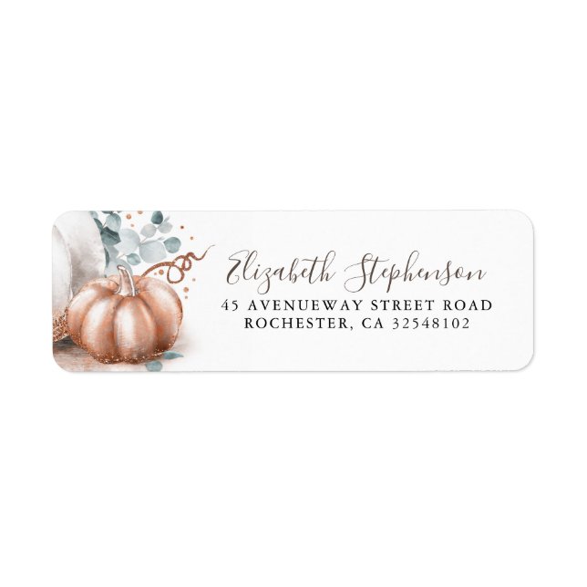 Pink Gold Pumpkin Fall Harvest Fairy Tale (Front)