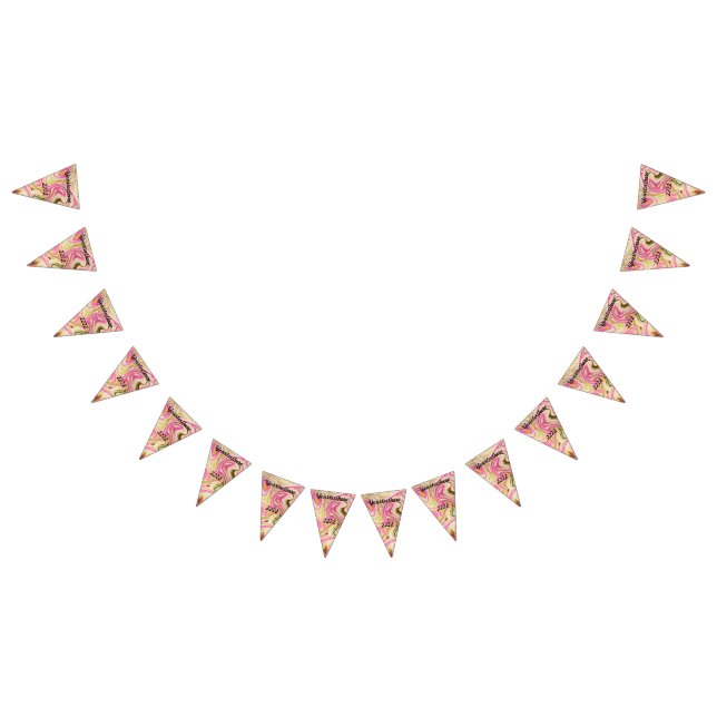 pink, gold, rose, white, art, elegant, pattern, sh bunting  (All)