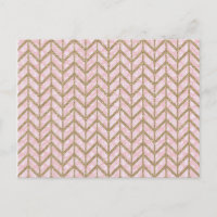Pink Gold Royal Damask Chevron Glitter Photo Print
