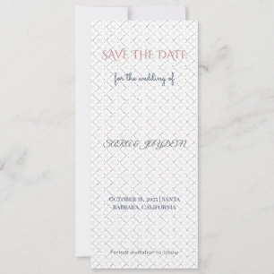 Pink & Gold Save the Date Photo Template