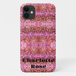 Pink gold silver sparkling glittery pattern   Case-Mate iPhone case