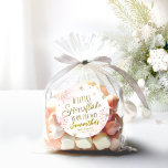 Pink Gold Snowflake Girl Baby Shower Classic Round Sticker<br><div class="desc">Adorable calligraphy with snowflakes,  winter-themed baby shower invitations. Easy to personalise with your details. Check the collection to find matching items as enclosure cards.</div>