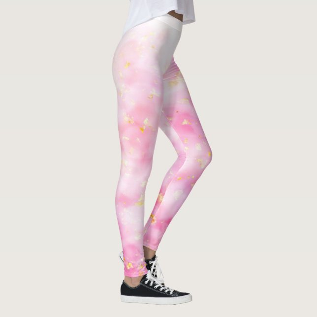 Pink Gold Sparkle Leggings (Right)