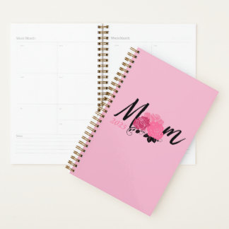 Pink Gold spiral notebook for mum Planner