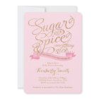 Pink Gold Sugar and Spice Baby Girl Baby Shower