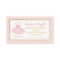 Pink & Gold Tutu Baby Shower Diaper Raffle Ticket