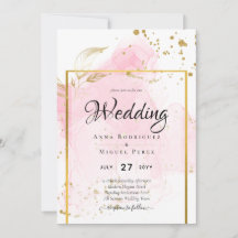 PINK GOLD WEDDING Alcohol Ink Abstract