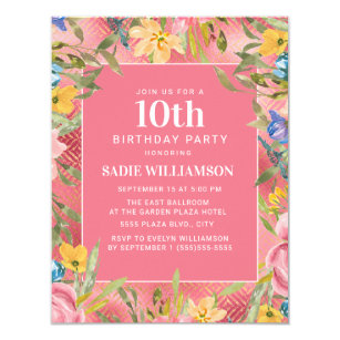 10 Year Old Invitations | Zazzle NZ