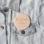 Pink Golden Bachelorette Party<br><div class="desc">Pink Golden Bachelorette Party button (Edit)</div>