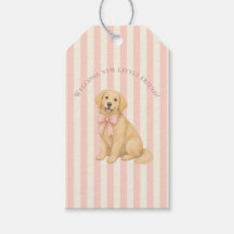 Pink Golden Retriever Baby Shower