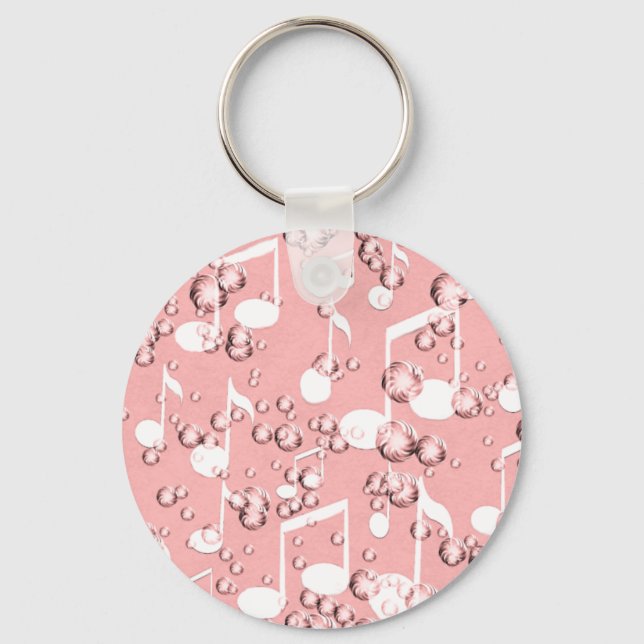 Pink,Golden Times_ Key Ring (Front)