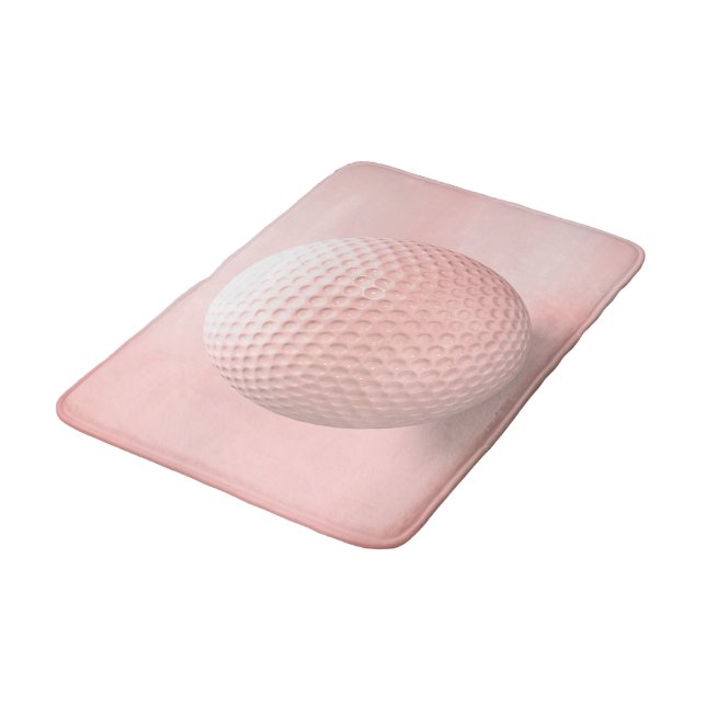 Pink Golf Ball Bath Mat (Angled)