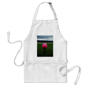 Pink Golf Ball on a mountain golf course Standard Apron