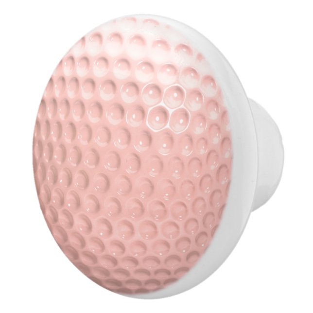 Pink Golf Ball Sport Ceramic Knob (Right)