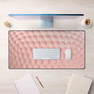 Pink Golf Ball Sport Desk Mat