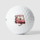 Pink Golf Cart Personalised